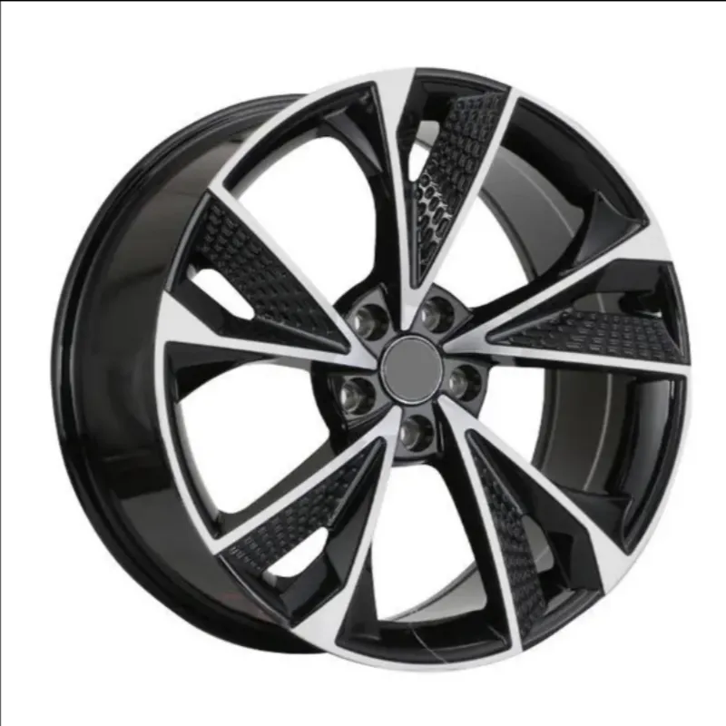 18-22 Inch 5x112 Five Spoke Black Aluminum Wheel — 18–22"  ·  5x112  ·  cast