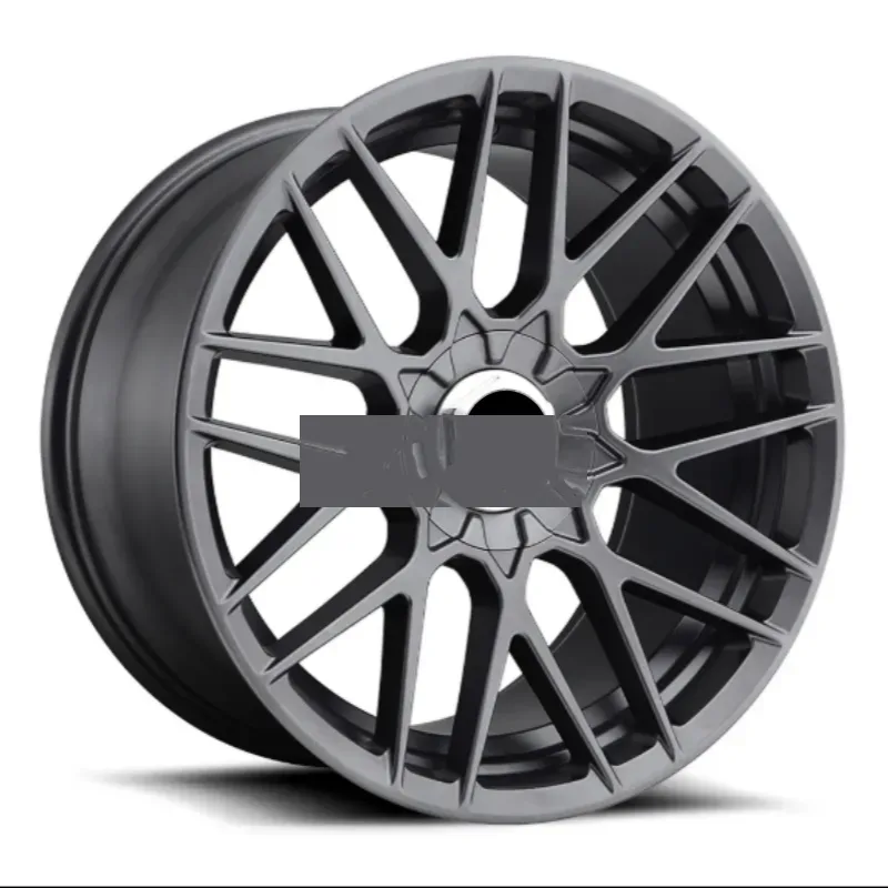 18" Five Spoke Black Cast Wheels — 18"  ·  5x114.3  ·  cast
