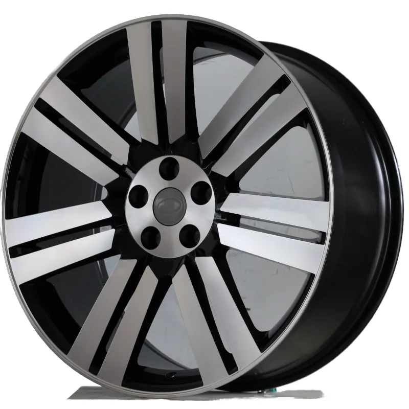 22 Inch Black Five Spoke Aluminum Wheel — 22"  ·  5x120  ·  cast